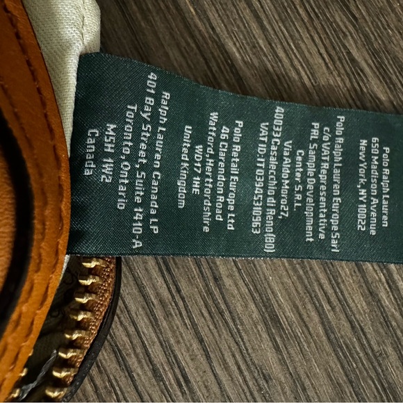 Ralph Lauren Camel Leather Crossbody Bag - Picture 6 of 9